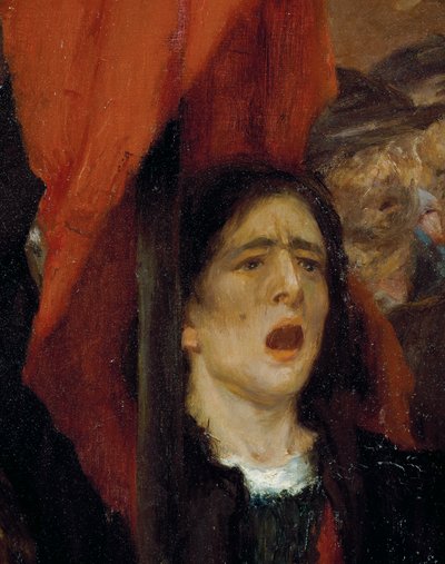 La Greve at Creusot (Strike at Creusot) od Jules Adler