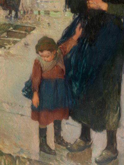 Těžké počasí u pobřeží, námořníci z Etaples od Jules Adler