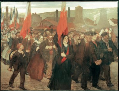 Stávka v Le Creusot od Jules Adler