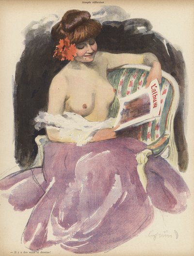 Jednoduchý odraz (barevné lito) od Jules Alexandre Gruen or Grun