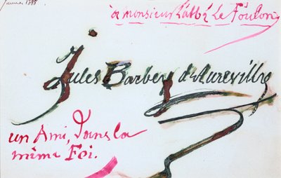 Podpis Jules-Amedee Barbey d