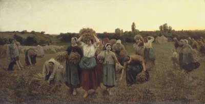 Volání Gleaners, 1859 od Jules Breton