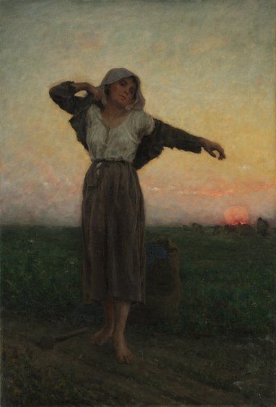 The Tired Gleaner od Jules Breton