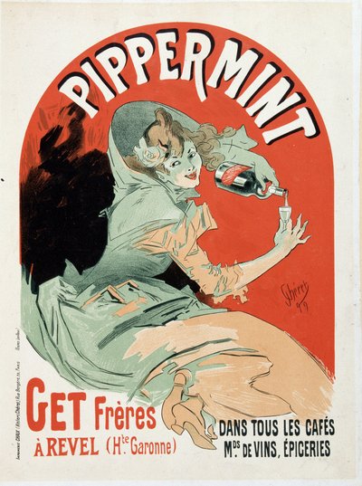 Reklamní plakát pro Pippermint Get Freres - od Julese Chereta od Jules Cheret