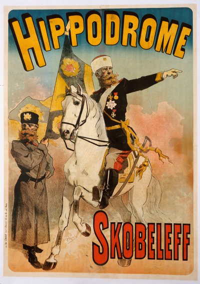Plakát s reklamou „Skobeleff“ na hipodromu, 1895 od Jules Cheret