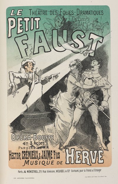 Plakát pro Le Petit Faust z 
