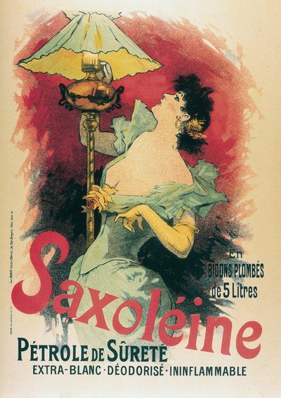 "Saxolein" 1891 (litografie) od Jules Cheret