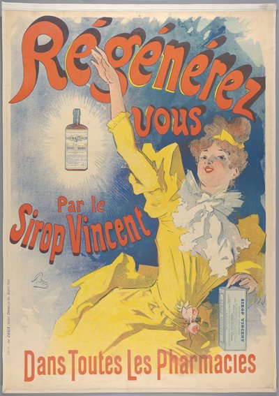 Sirop Vincent, 1893 od Jules Cheret