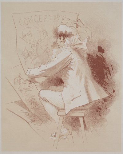 Letní koncert, c. 1895-1900. od Jules Cheret