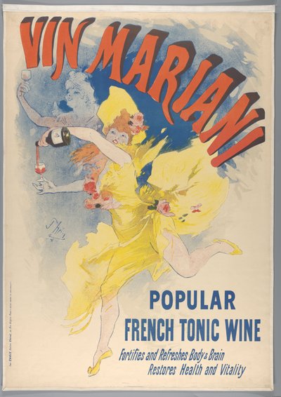 Vin Mariani, 1894 od Jules Cheret