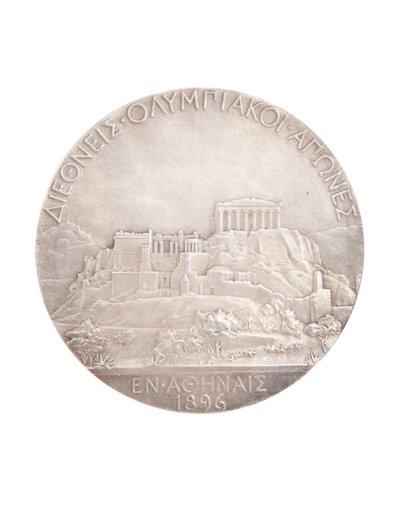 První místo olympijská medaile, Atény 1896 (stříbro) (viz také 2628777) od Jules Clement Chaplain
