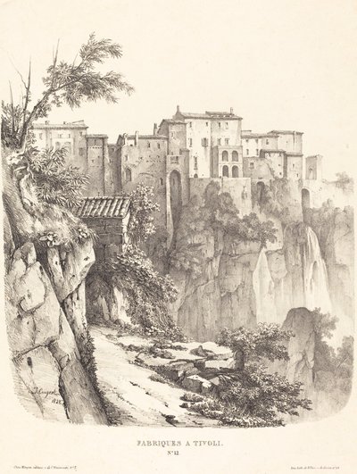 Budovy v Tivoli od Jules Coignet