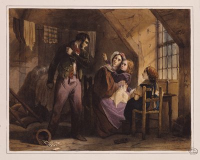 Neřest a ctnost: (barevná litografie) od Jules David