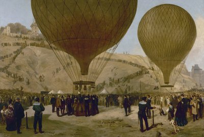 Odlet Léona Gambetty do Tours balónem "Armand-Barbès", 7. října. od Jules Didier