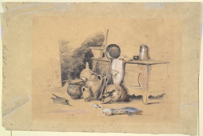 Krajina (recto); Zátiší (verze) od Jules Dupré