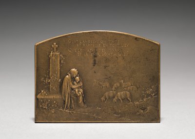 Zadní strana medailonu. od Jules Dupré