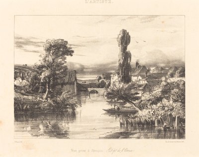 Pohled na Alençon od Jules Dupré