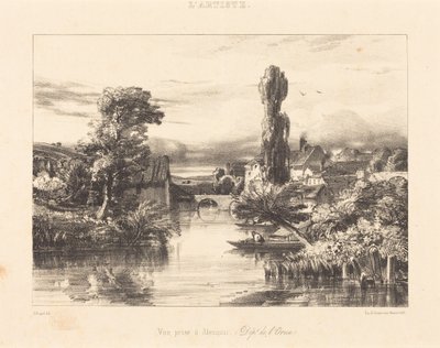 Pohled na Alençon od Jules Dupré