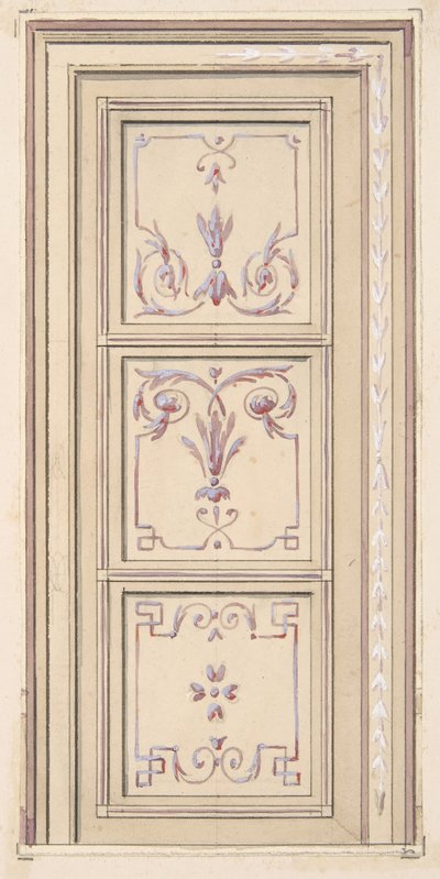 Návrh na strop, druhá polovina 19. století. Tvůrci: Jules-Edmond-Charles Lachaise, Eugène-Pierre Gourdet. od Jules Edmond Charles Lachaise and Eugène Pierre Gourdet