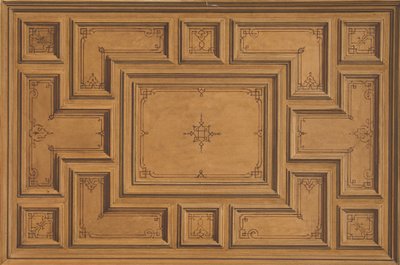Design pro zdobený strop, 1840-97. Tvůrci: Jules-Edmond-Charles Lachaise, Eugène-Pierre Gourdet. od Jules Edmond Charles Lachaise and Eugène Pierre Gourdet