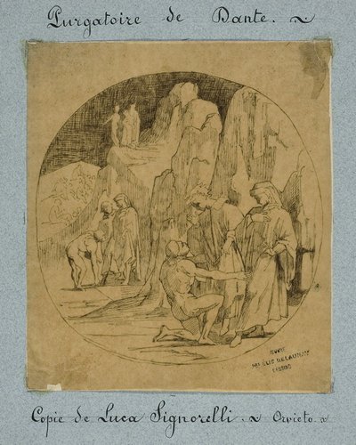 Dantův očistec od Jules Elie Delaunay