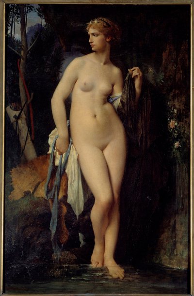 Obraz Diane od Julese Elie Delaunaye (1828-1891) 1872 Ne. 1,47x0,94 m Paříž, musee d