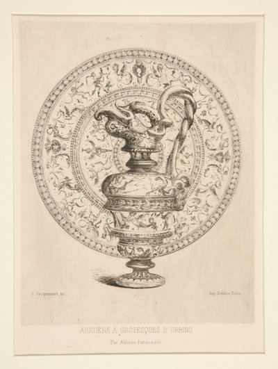 Ewer s groteskami d od Jules Ferdinand Jacquemart