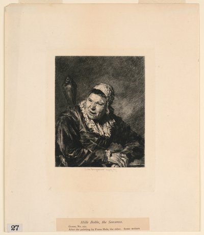 Hille Bobbe, čarodějka, z "Letty obrázků v Metropolitním muzeu, New York" od Jules Ferdinand Jacquemart