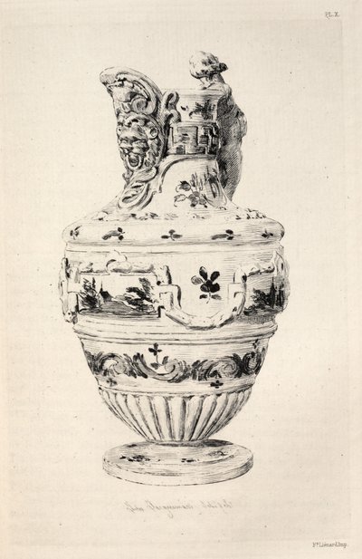 Dějiny keramického umění: Deskriptivní a filozofická studie o hrnčířské... Talíř X, 1877. od Jules Ferdinand Jacquemart