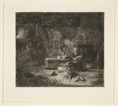 Interiér holandské kuchyně od Jules Ferdinand Jacquemart