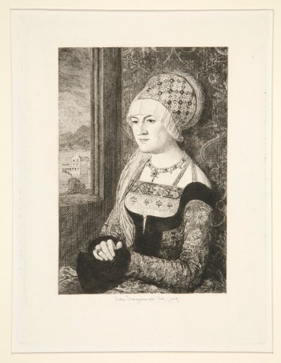 Portrét ženy od Jules Ferdinand Jacquemart