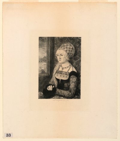 Portrét mladé ženy, z "Letty obrázků v Metropolitním muzeu, New York" od Jules Ferdinand Jacquemart