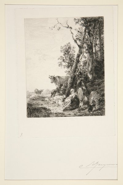 Odpočinek od Jules Ferdinand Jacquemart