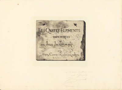 Titulní strana od Jules Ferdinand Jacquemart