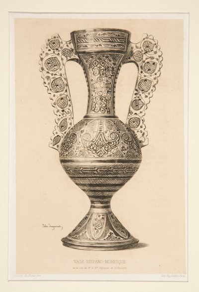 Hispanomoreskní váza od Jules Ferdinand Jacquemart
