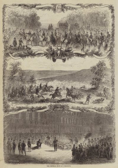 Imperiální hon v Compiegne od Jules Gaildrau