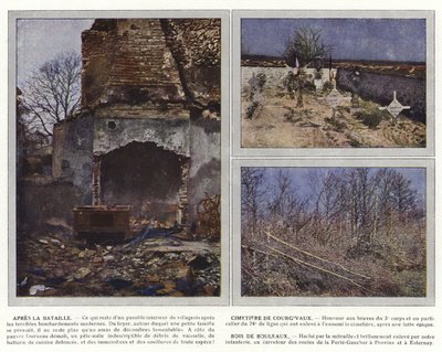 Po bitvě, hřbitov Courgivaux, Birch Wood od Jules Gervais Courtellemont