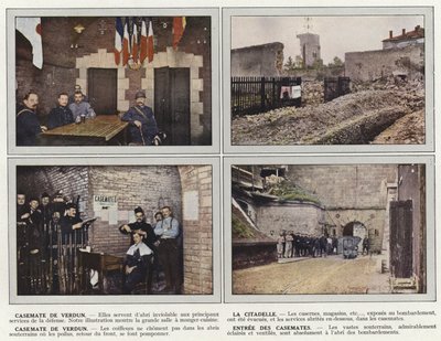 Verdunská kasemata, Citadela, Verdunská kasemata, Vchod do kasemat od Jules Gervais Courtellemont