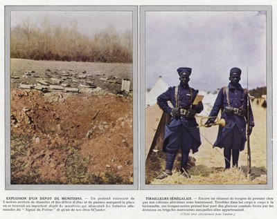 Exploze Muničního Skladu, Senegalské Tirailleurs od Jules Gervais Courtellemont