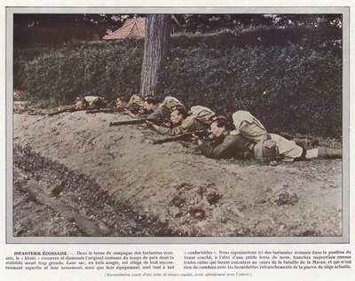 Skotská pěchota od Jules Gervais Courtellemont