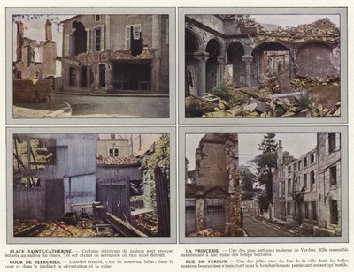 Place Sainte-Catherine, La Princerie, Zámečnický dvůr, Rue de Verdun od Jules Gervais Courtellemont