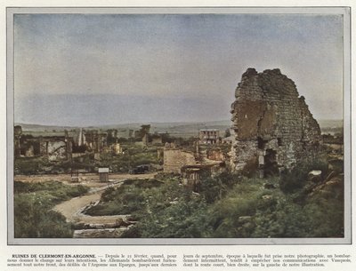 Zřícenina Clermont-En-Argonne od Jules Gervais Courtellemont