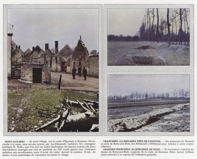 Soisy-aux-Bois, Německé příkopy u Chaptonu, Velkoněmecké tranše Soisy od Jules Gervais Courtellemont