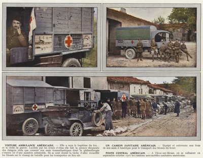 American Ambulance Car, American Sanitary Truck, American Central Post od Jules Gervais Courtellemont
