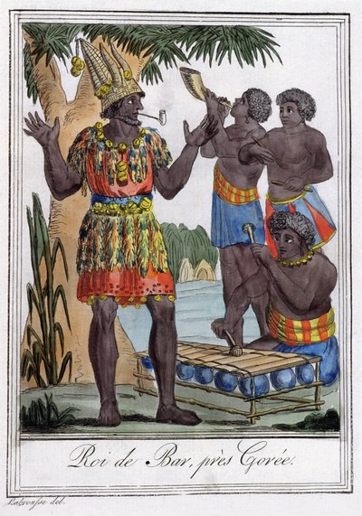 Král Baru, ostrov Goree, Senegal od Jules Grasset de Saint Sauveur