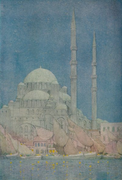 Mešita Yeni-Valide-Jamissi, Konstantinopol, 1913 od Jules Guerin