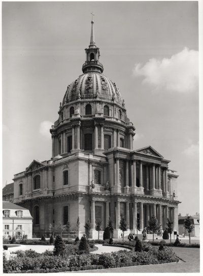 Fasáda kostela sv. Ludvíka, Dome des Invalides, 1679-1706 od Jules Hardouin Mansart
