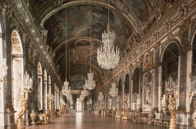 Galerie des Glaces (Zrcadlový sál) 1678-84 od Jules Hardouin Mansart