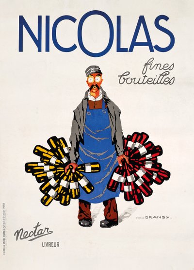 Nicolas, Nektar, kolem roku 1930 (barevné lito) od Jules Isnard Dransy