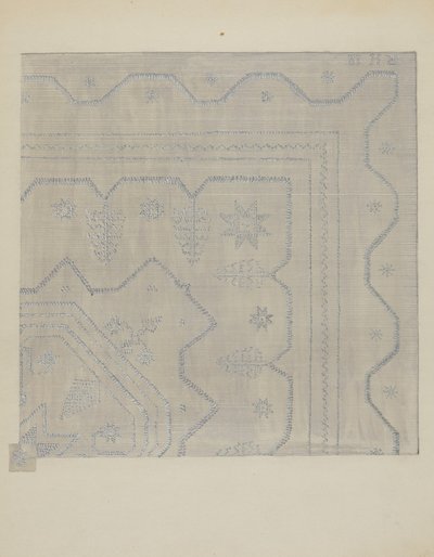 Candlewick Coverlet Woven, c. 1936. od Jules Lefevere